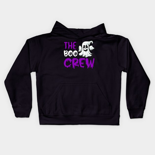 The Boo Crew Halloween Scary Gift Idea Kids Hoodie by RickandMorty